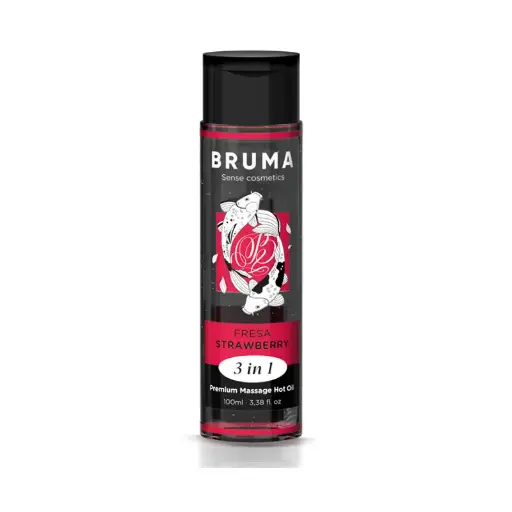 [8435566047626] Aceite de Masaje Calor Fresa 3 en 1 - BRUMA™ Premium 100ml