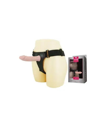 [46122] Arnés con Dildo Vibrador Hueco 15.5x4.2 cm - Realista y Potente