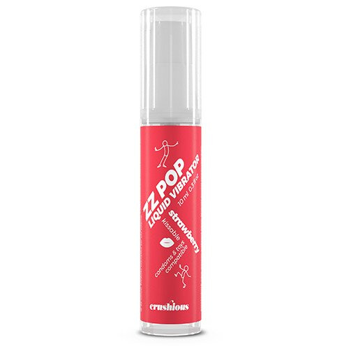 [7403254156951] VIBRADOR LIQUIDO ZZ POP AROMA FRESA 10ML CRUSHIOUS