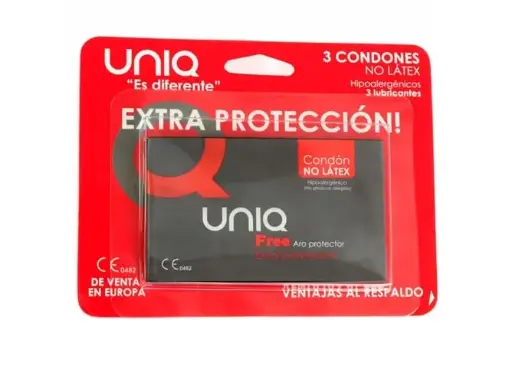 [7709943746329] PRESERVATIVO SIN LÁTEX FREE ARO PROTECTOR UNIQ 3 UDS