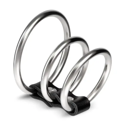 [7403254158849] Anillos Metálicos para Pene Crushious - Set de 3 para Mejorar Rendimiento