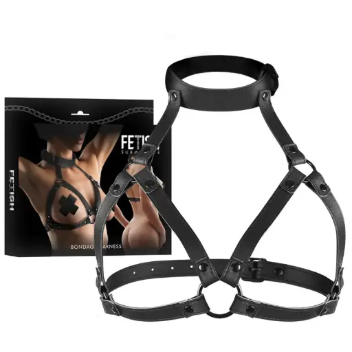 [8435566047671] Arnés Ajustable de Pecho Fetish para BDSM y Role Play - Alta Calidad