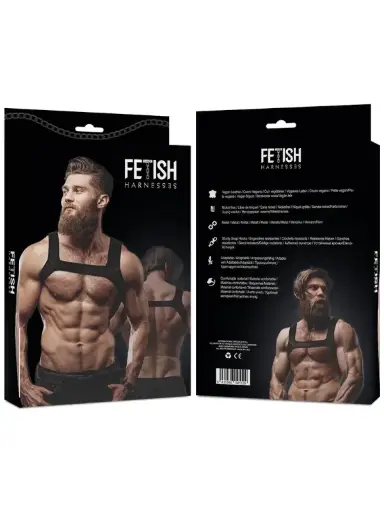 [8435566041495] Arnés Neopreno Hombre Talla M - Fetish Submissive Attitude Pecho
