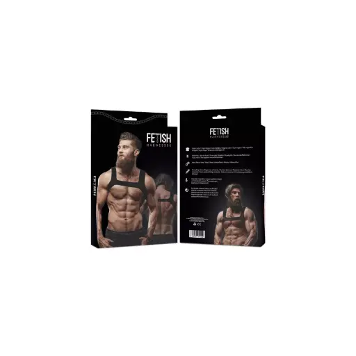 [8435566041495] FETISH SUBMISSIVE ATTITUDE - ARNÉS NEOPRENO PECHO HOMBRE TALLA M
