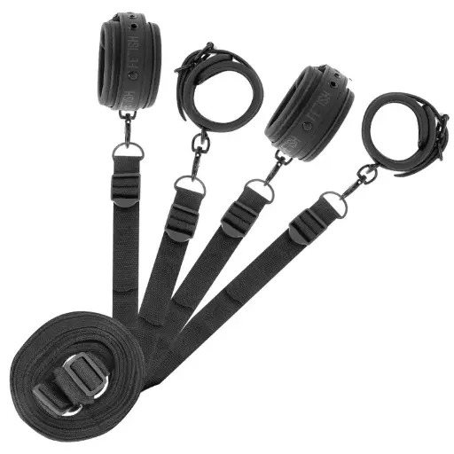 [8435565924881] Set Fetish de Esposas y Ataduras con Forro de Neopreno para BDSM