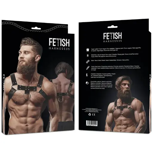 [8435566041105] Arnés de Ecopiel para Hombre - Actitud Sumisa Fetish