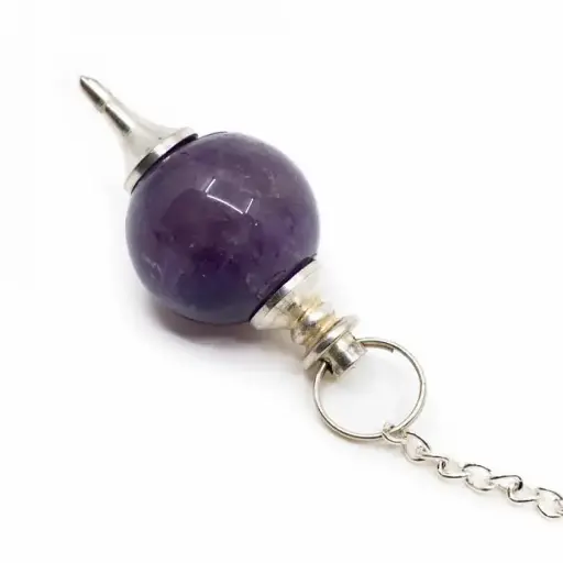 [10022] péndulo esfera de amatista (morado)