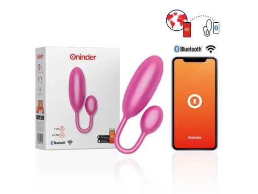 [8435566039805] ONINDER - DENVER HUEVO VIBRADOR ROSA 7 X 2.7 CM - APP GRATUITA