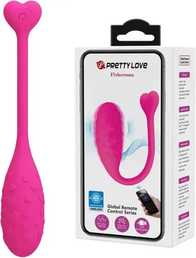 [6959532334524] Pretty Love Fhiserman huevo vibrador rosa control app