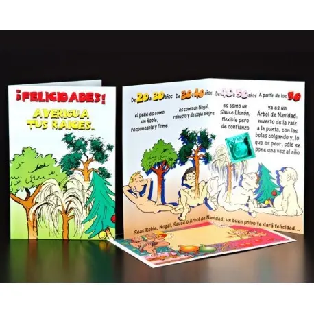 [8435097830469] Tarjeta de Felicitación Ecológica con Diseño de Raíces - Ideal para Regalos