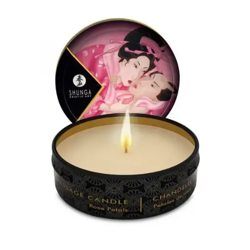 [697309046008] Vela de Masaje Aromática de Rosas 30ml - Relajación y Cuidado de la Piel