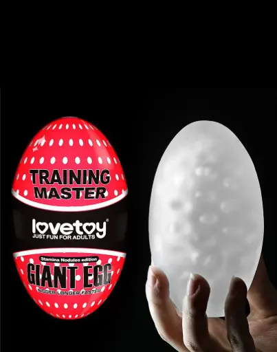 [6970260907422] Masturbador Masculino Lovetoy Giant Egg Stamina Nódulos Rojo