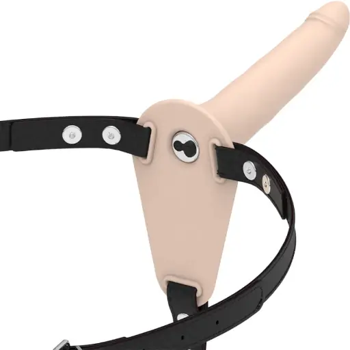 [8435565907525] ARNÉS VIBRADOR SILICONA FLESH 15CM FETISH SUBMISSIVE
