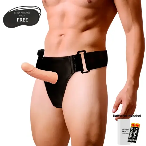 [8435565909987] Harness Attraction árnes hueco Marcos con vibrador 15 X 5 CM