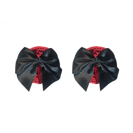 [8703720021998] Pezoneras Burlesque Blaze Black - Accesorio Sexy para Lencería y Disfraces