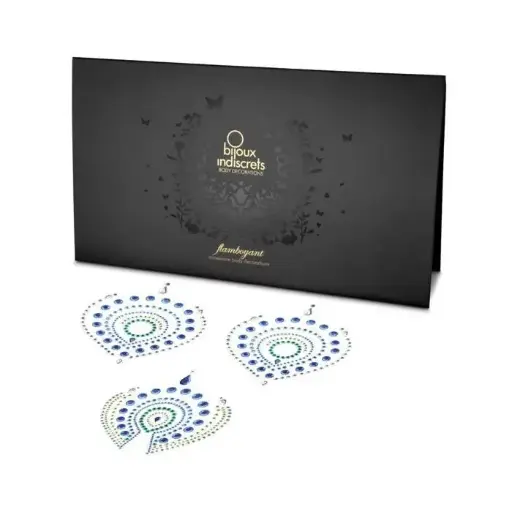 [8437008001203] Pezoneras Bijoux Indiscrets Azul Verde - Sensualidad y Estilo