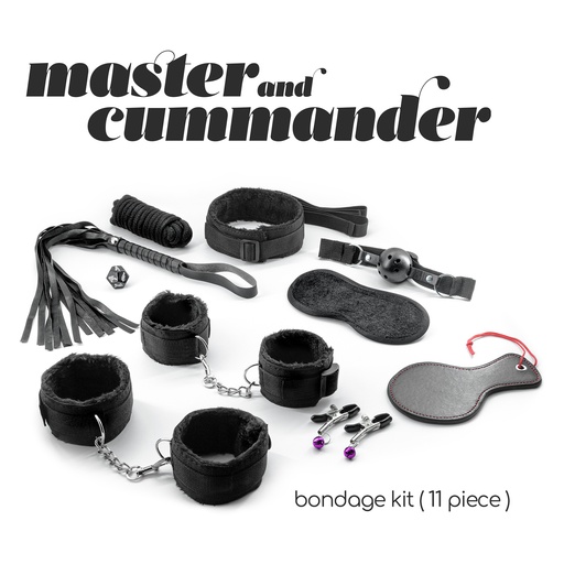 [799632355441] KIT BONDAGE MASTER & CUMMANDER CON 11 PIEZAS CRUSHIOUS