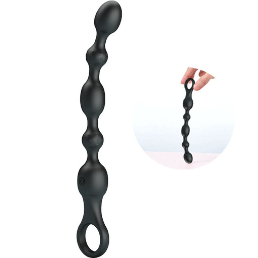 [6959532334210] Pretty Love - Van Anal Beads 10 Vibrazioni in Silicone Ricaricabile