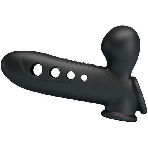 [6959532361865] Pretty Love - Manicotto per Pene Crane Con Airbag Nero