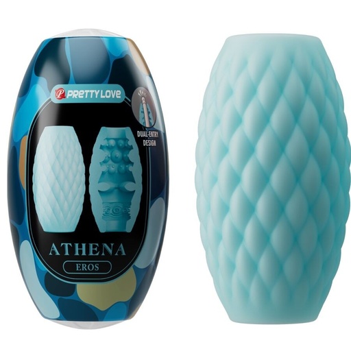 [6959532338089] Pretty Love - Athena Eros Silicone Masturbatore Maschile Azzurro Cielo