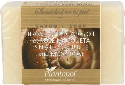 [8424409504556] Jabon Baba Caracol Rosa Mosqueta 100g Planta-Pol
