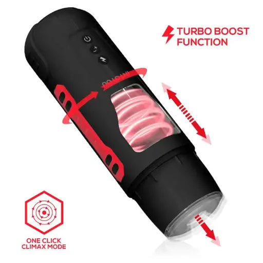 [8436583793770] Pyro Masturbador Advanced con Thrusting, Rotación y Gemidos